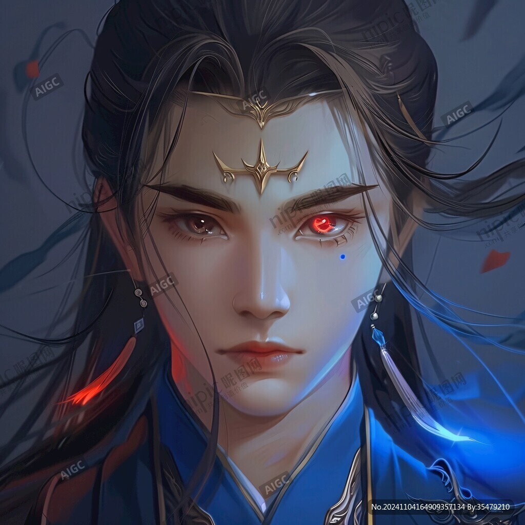 原創(chuàng)手繪古裝美男
