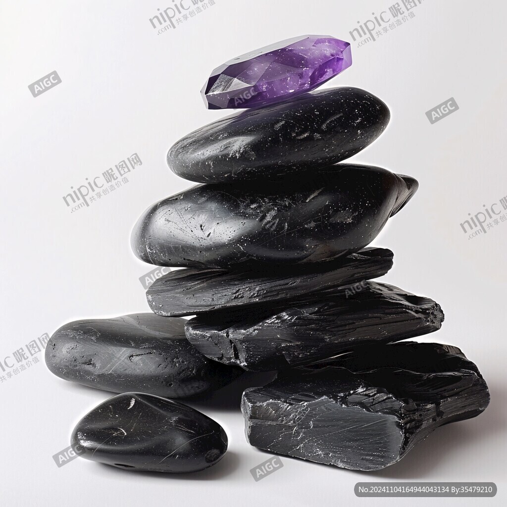 深藍(lán)紫色酷炫水晶碎石