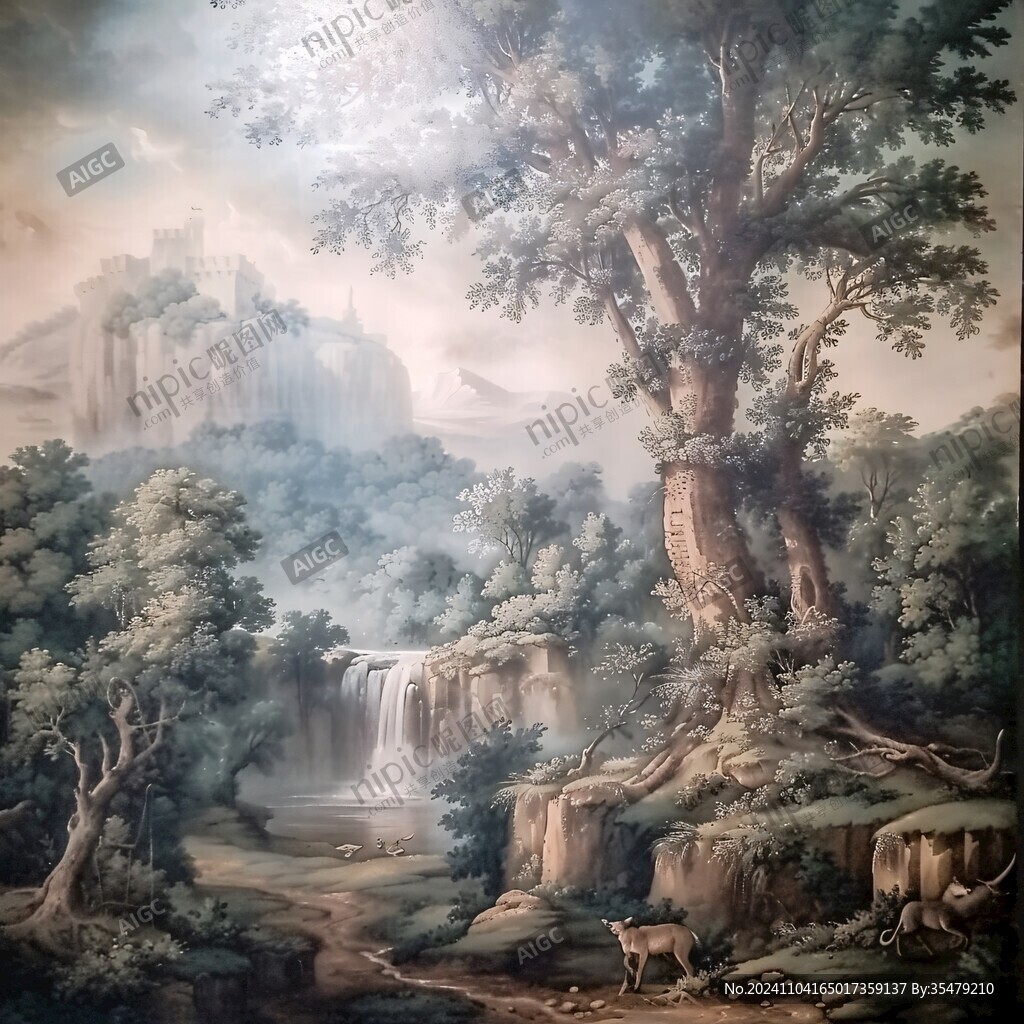 大型山水油畫