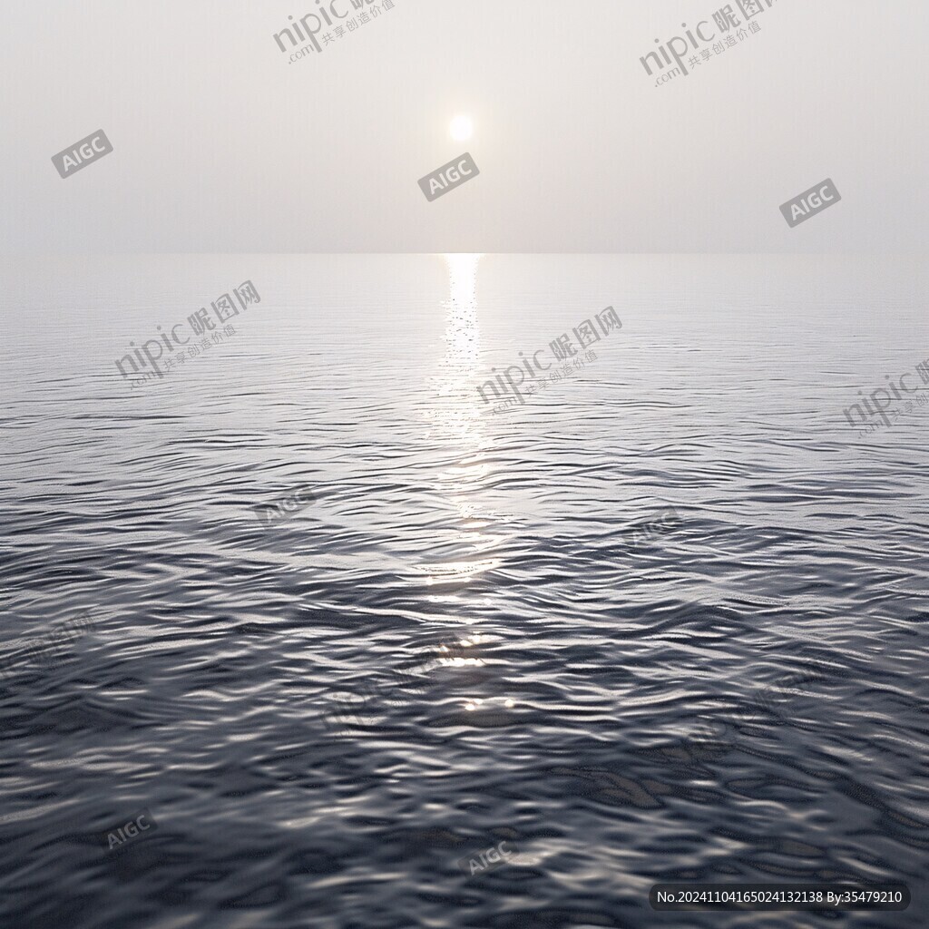 海平面日出前