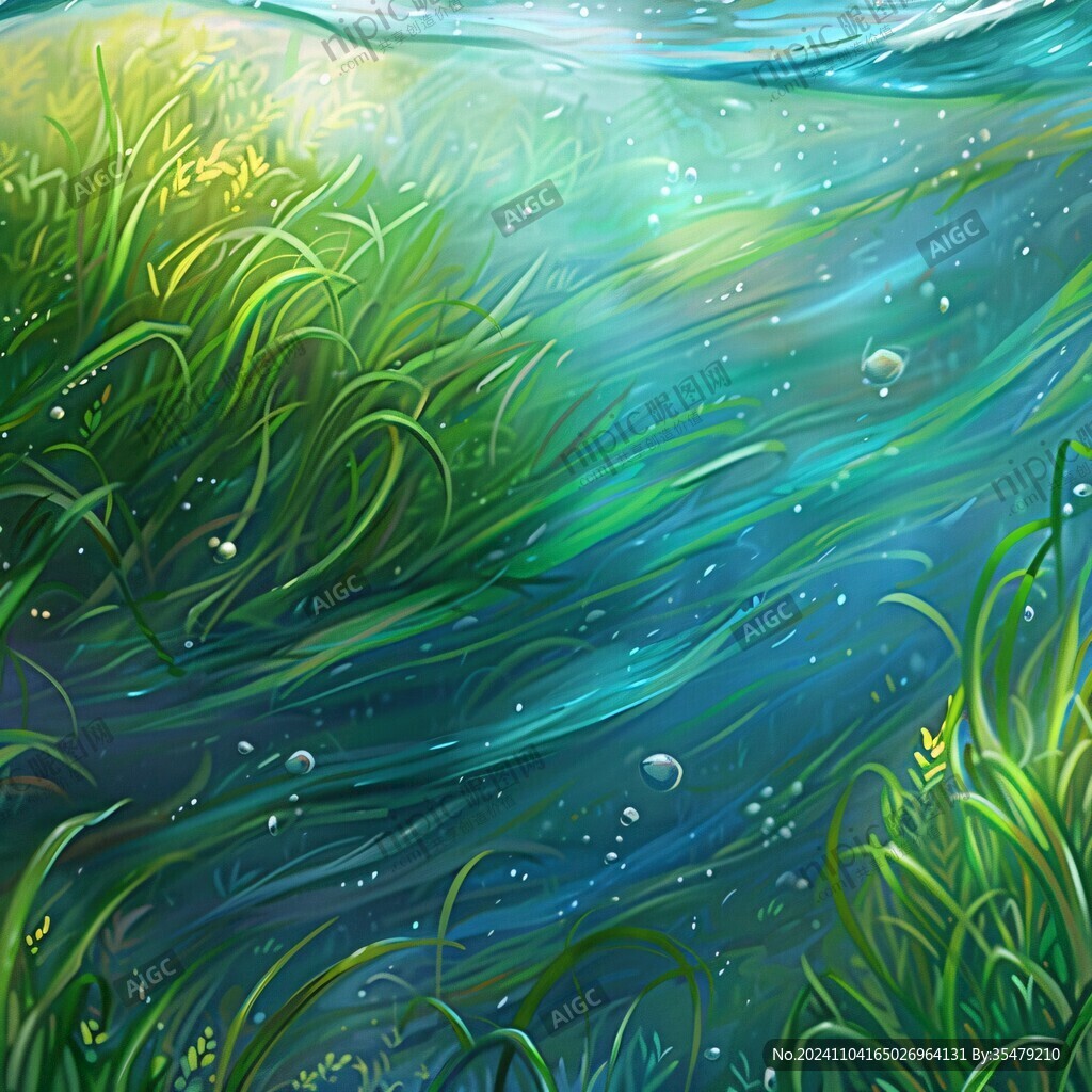 水草插畫