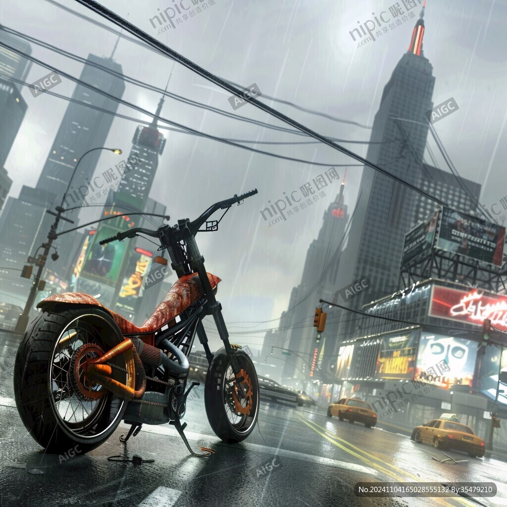 雨天摩托車