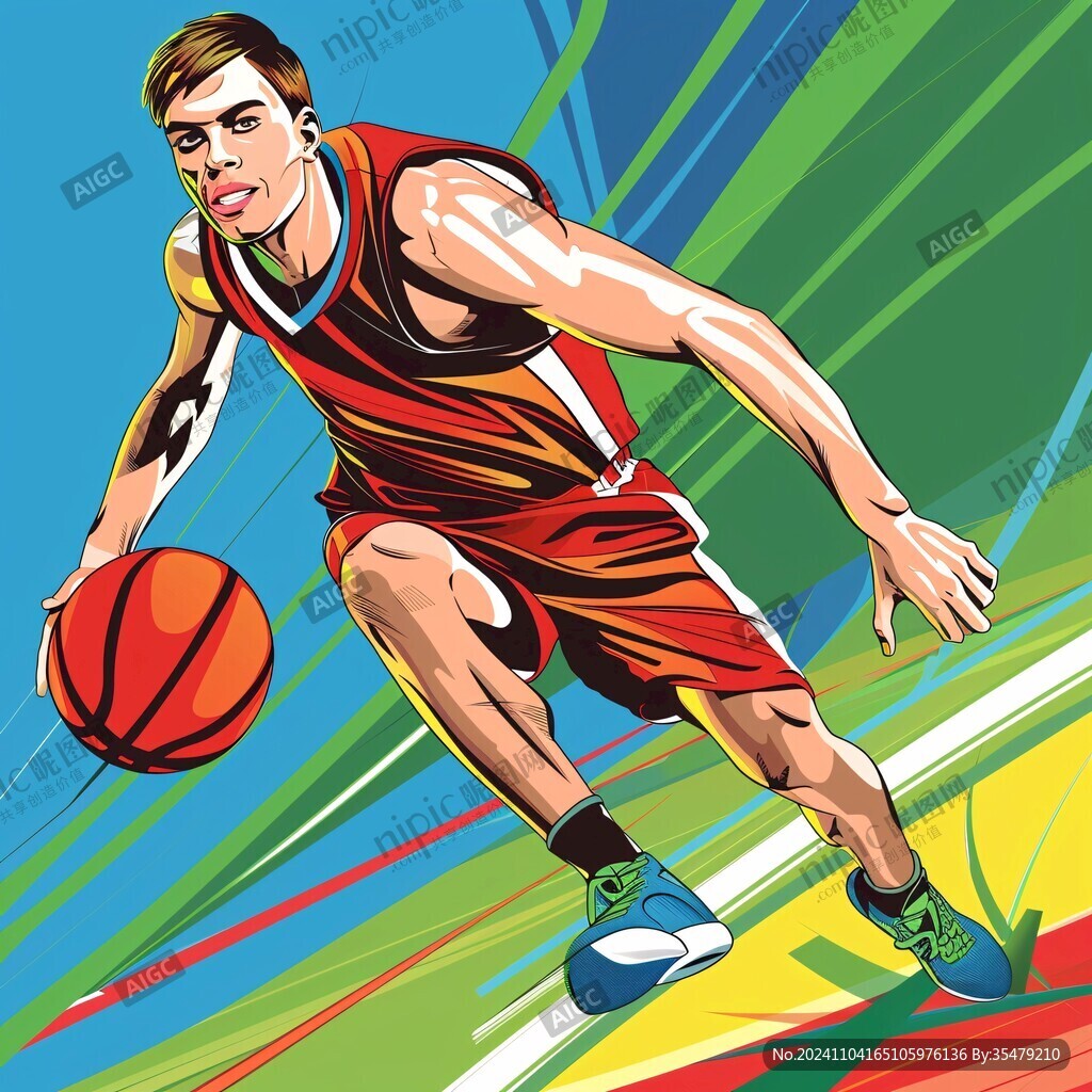 籃球運動員插畫