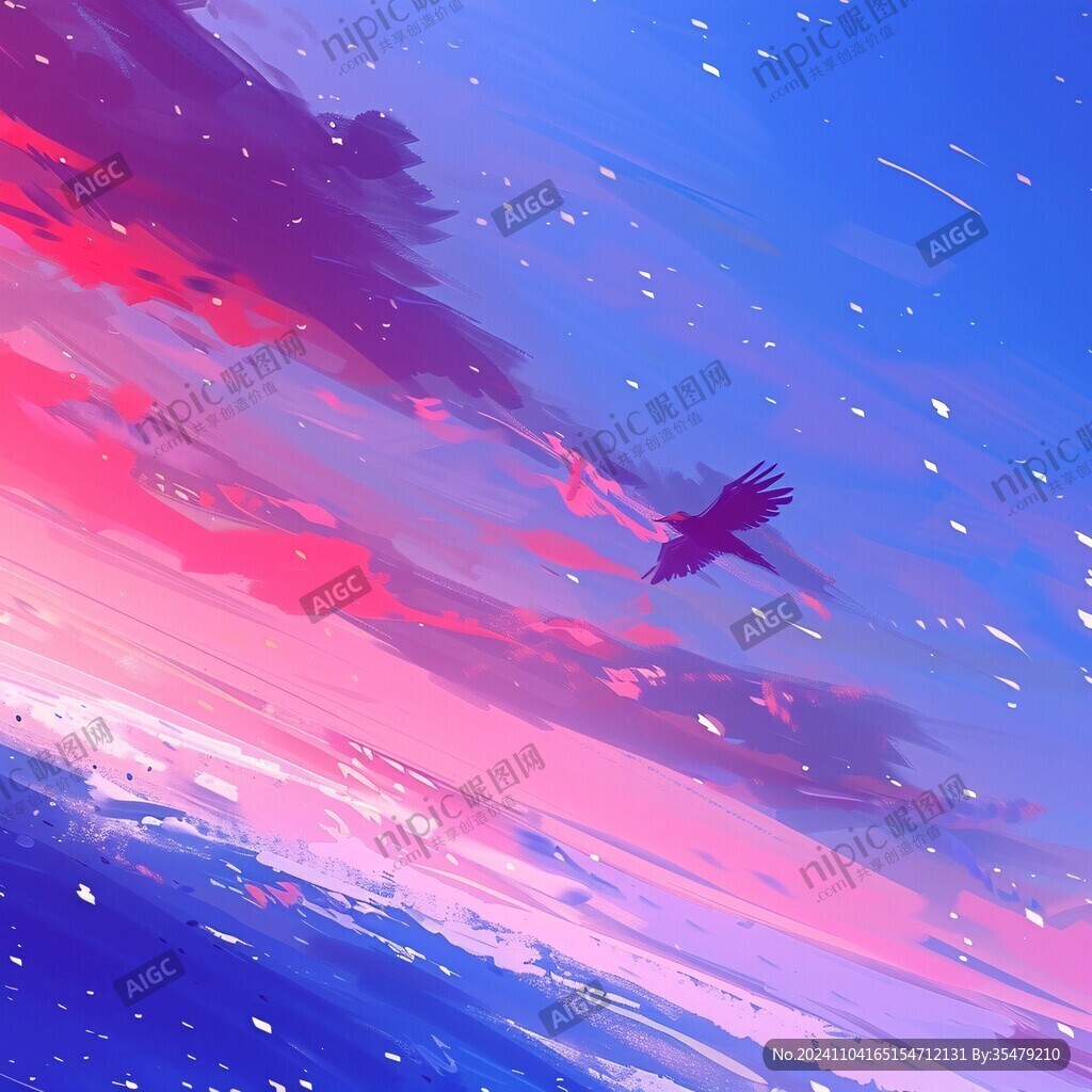 紅藍調插畫