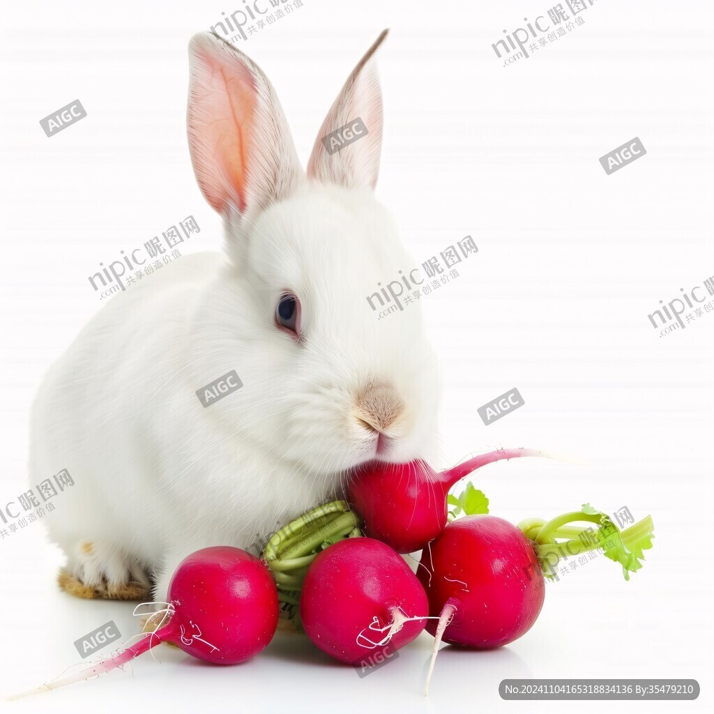兔子蘿卜素材
