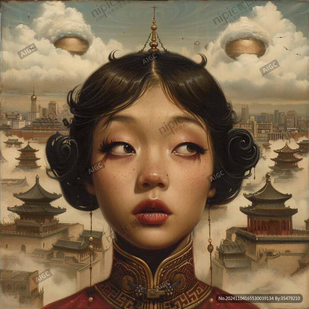 國潮民國美女