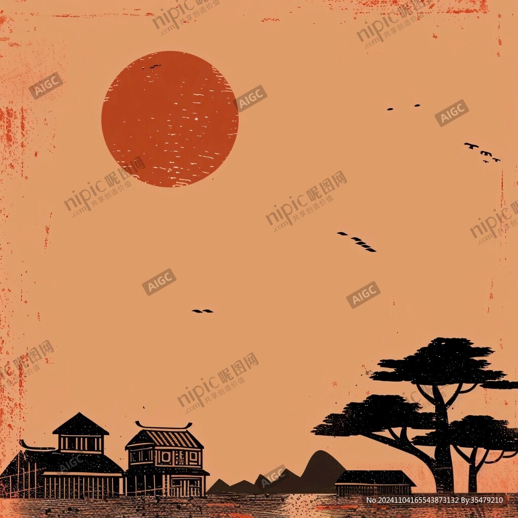 復(fù)古農(nóng)家風(fēng)背景