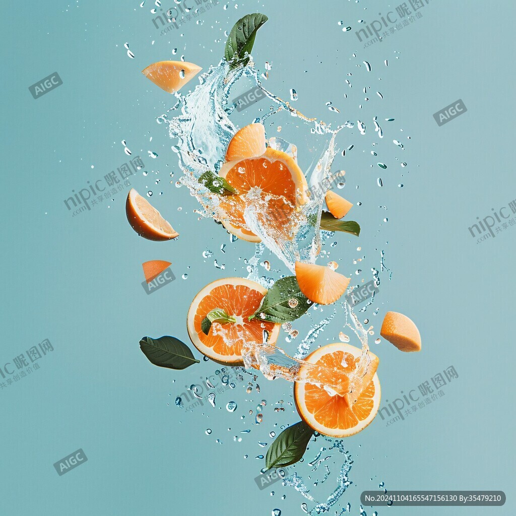 水果濺水效果