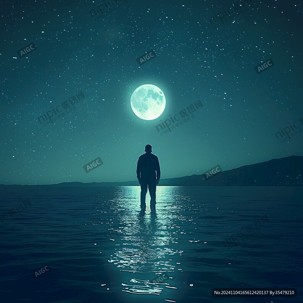 星辰大海男孩背影