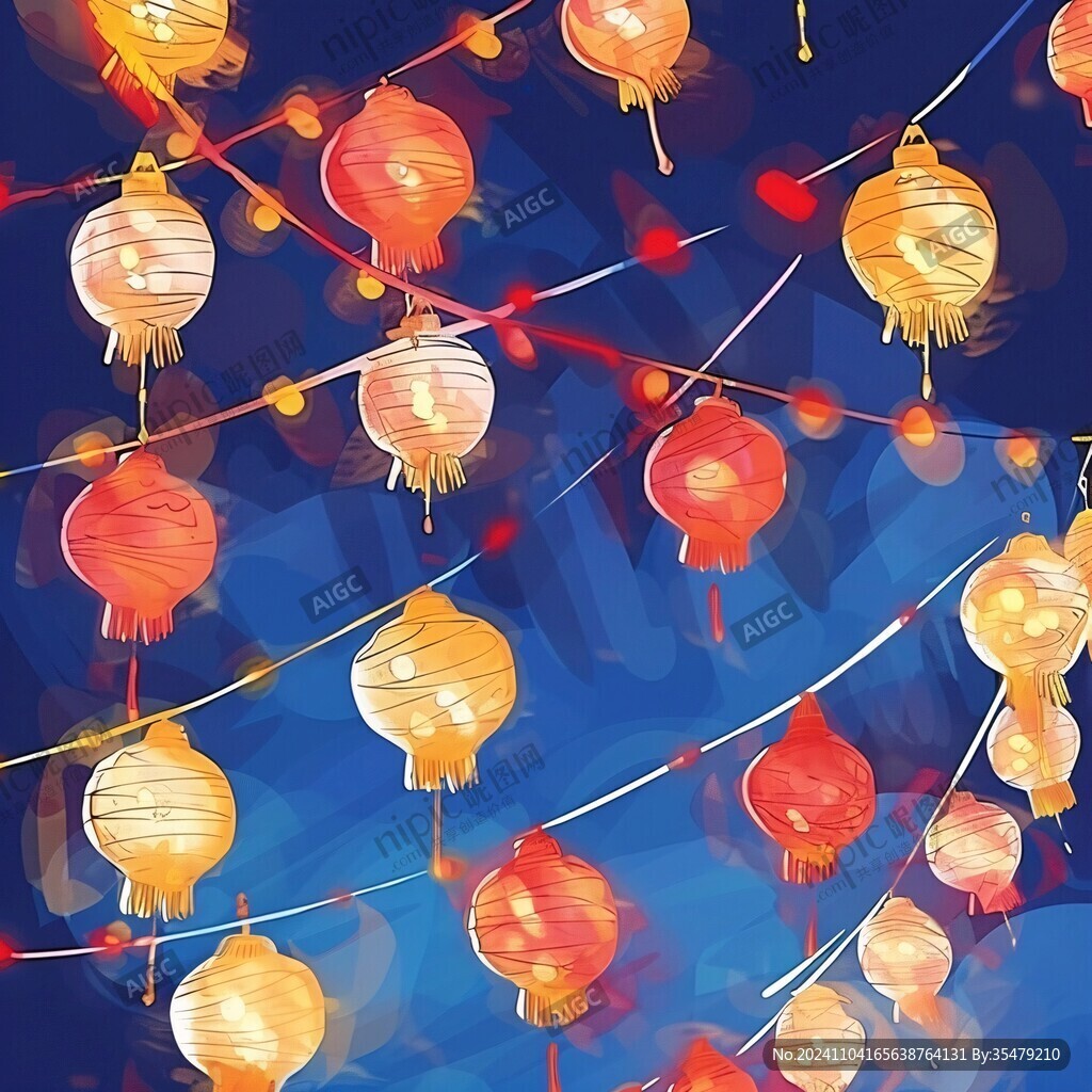花燈插畫