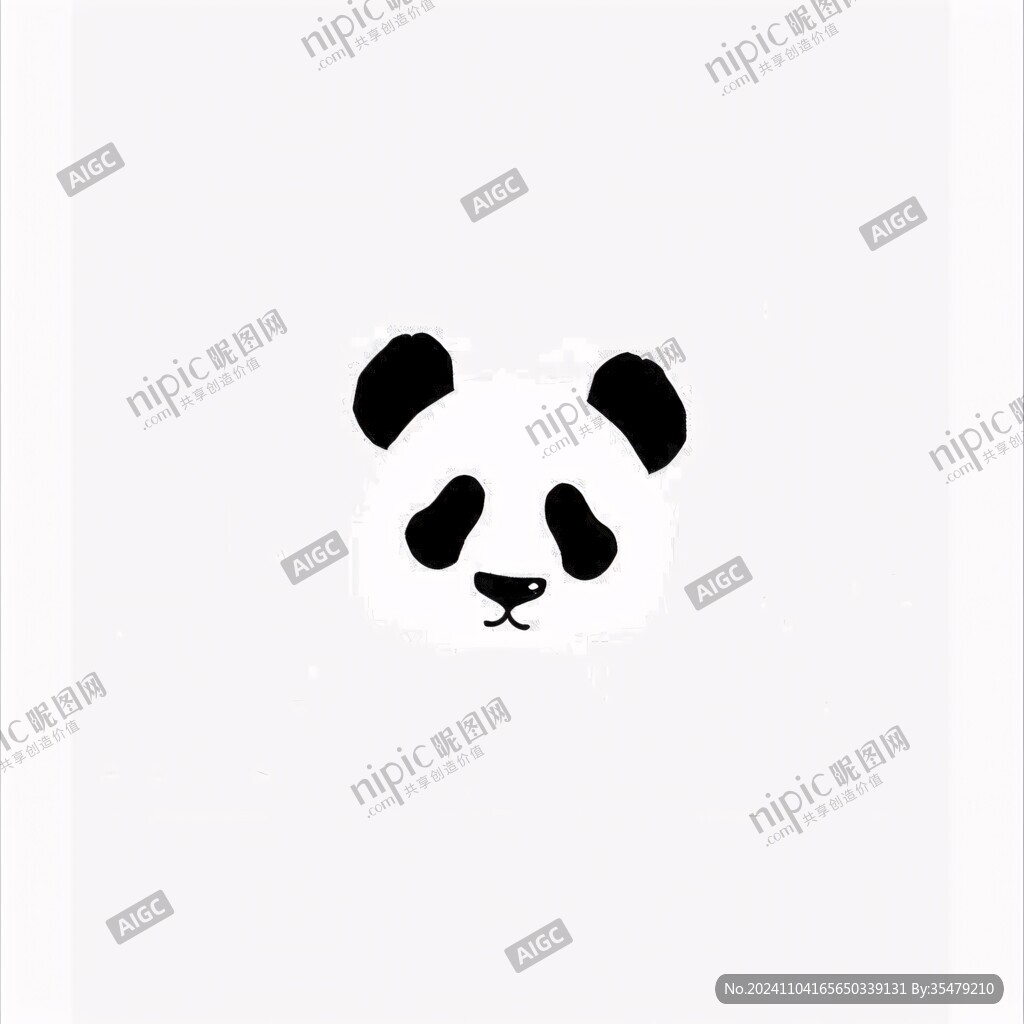 熊貓簡約logo
