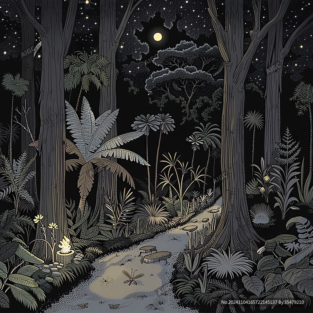 夜晚叢林