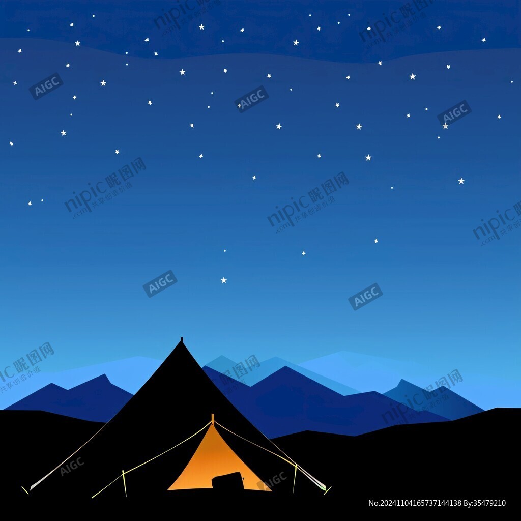 夜景帳篷