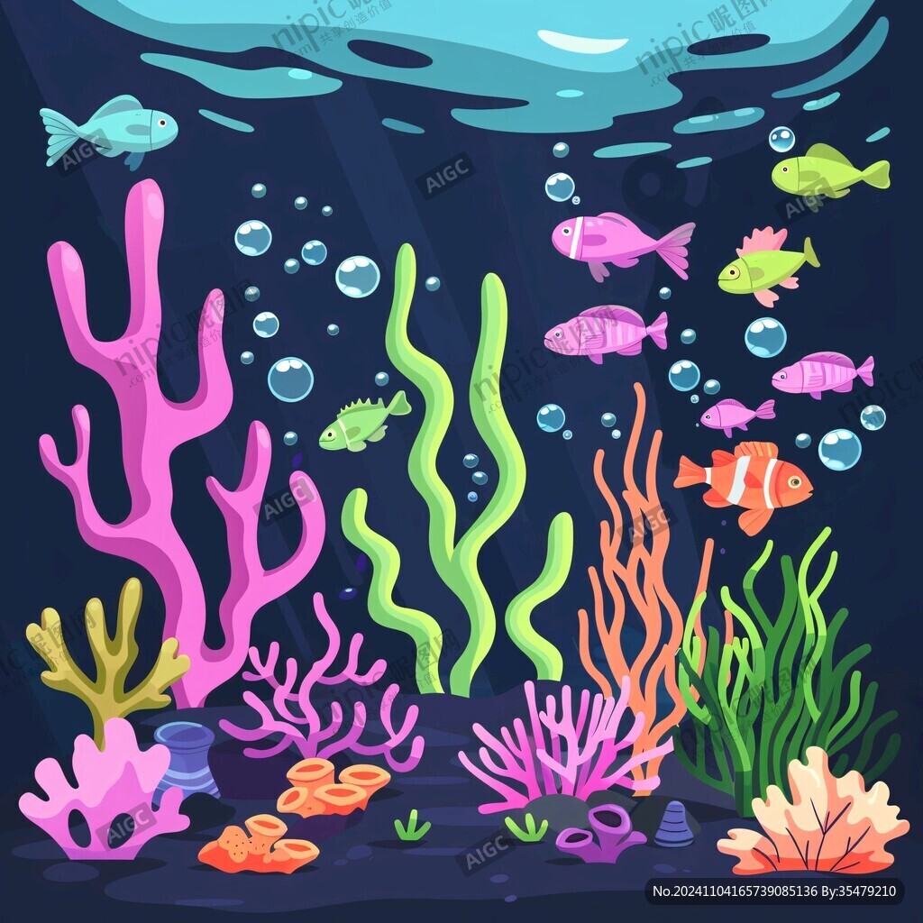 扁平海底世界