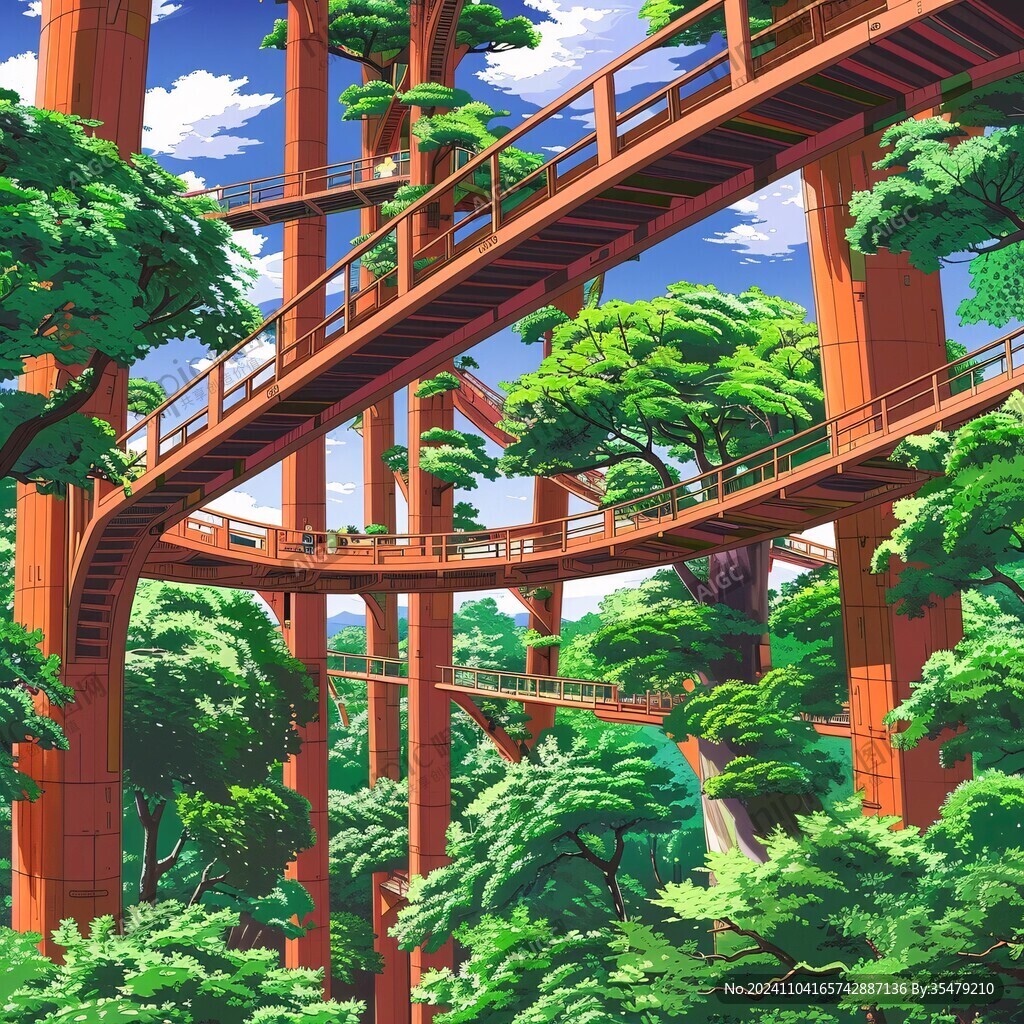 森林空中棧道
