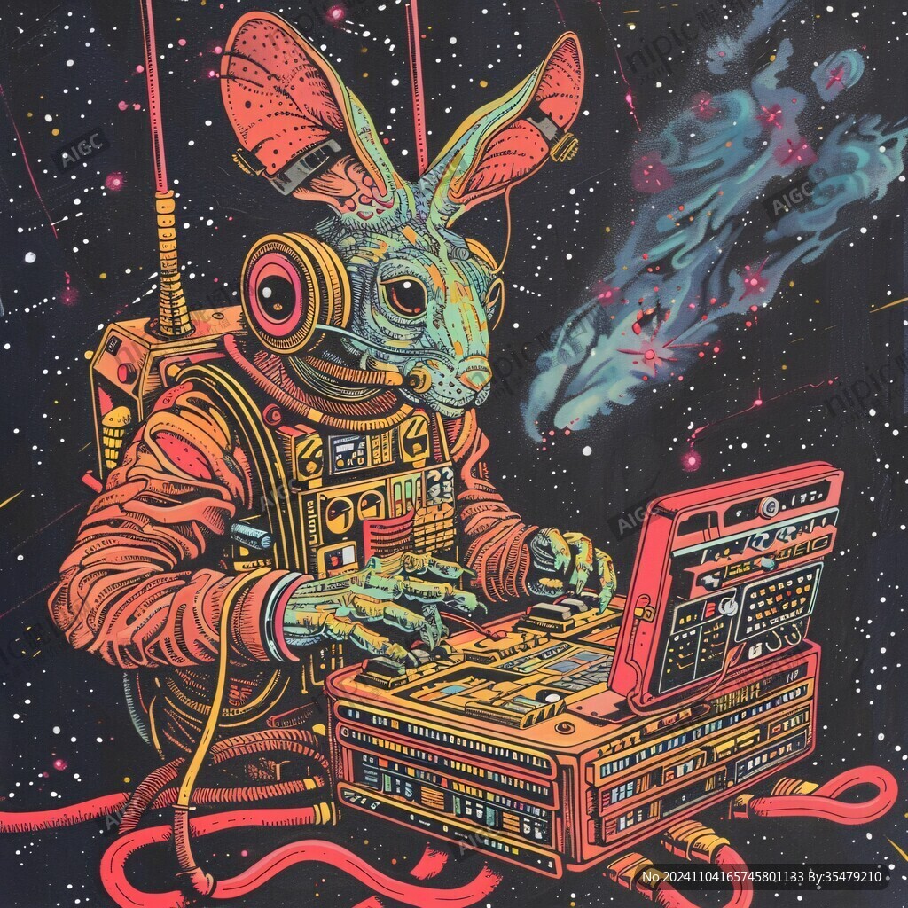 太空兔拍紙本