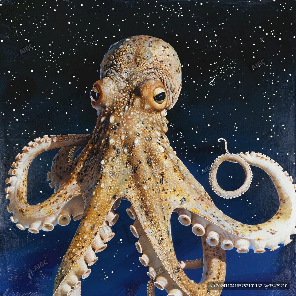 創(chuàng)意章魚立體掛畫