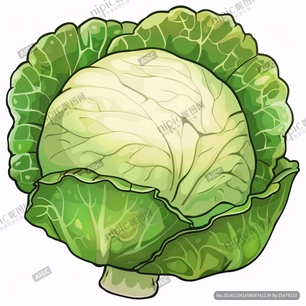卷心菜插畫