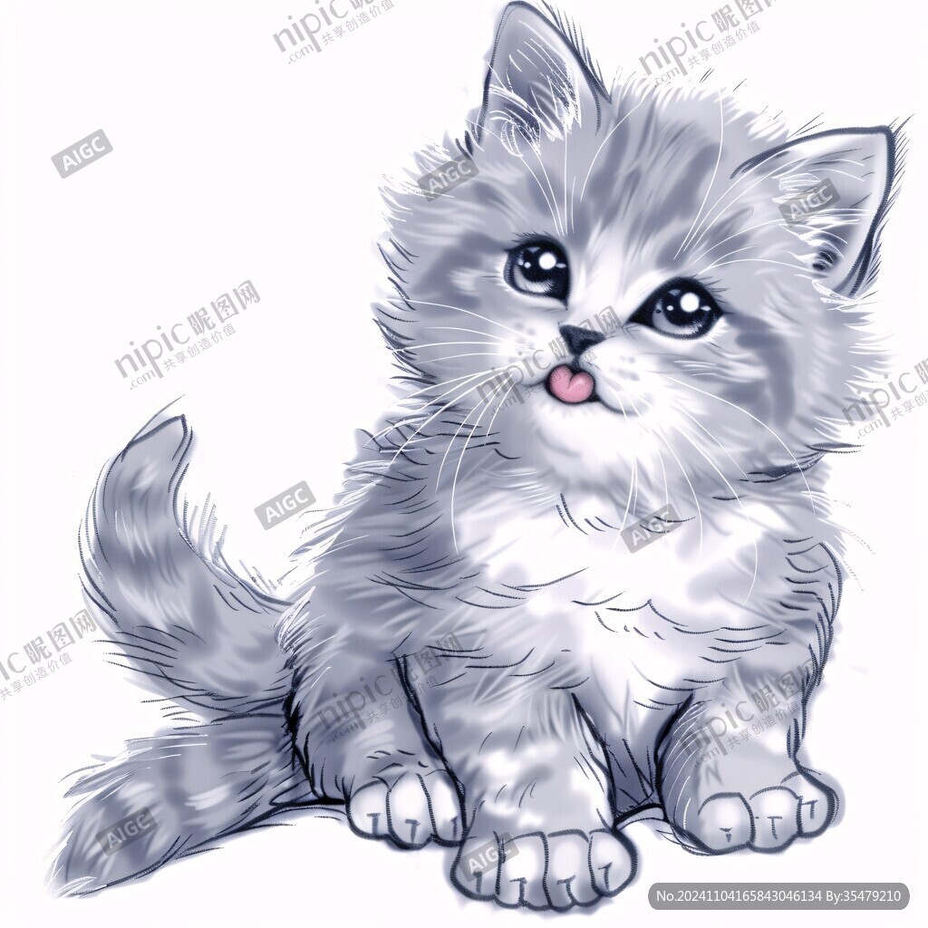 q版手繪小貓