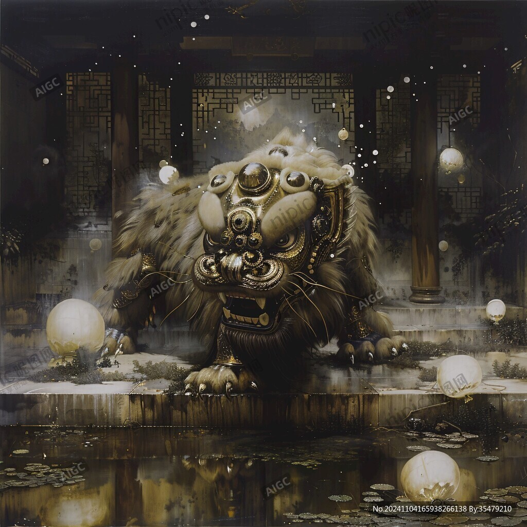 金獅嘯月