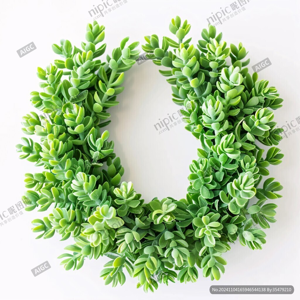 心形多肉植物花環(huán)