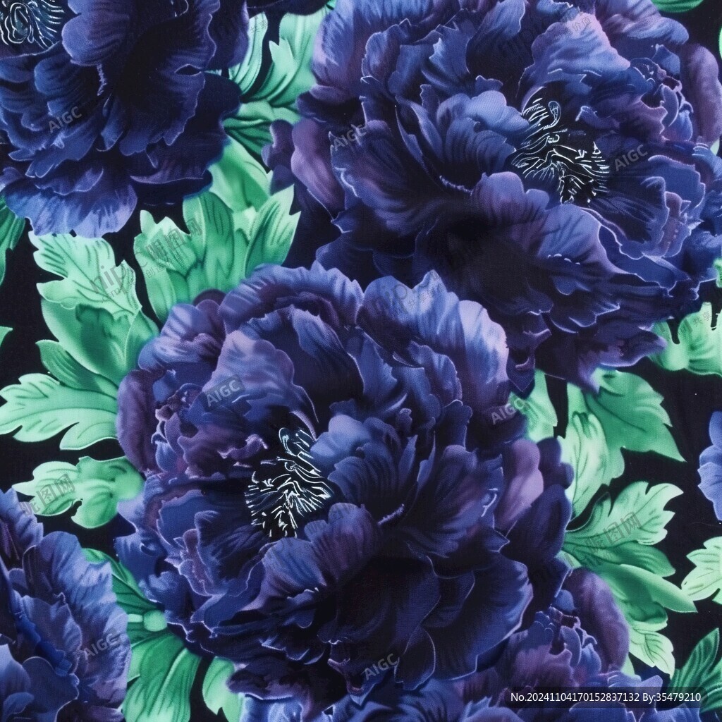 牡丹花布料