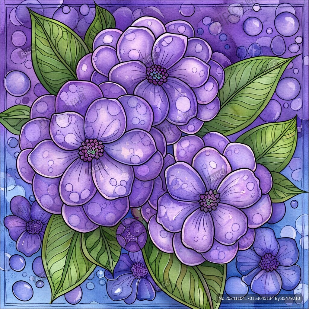 花色玻璃畫