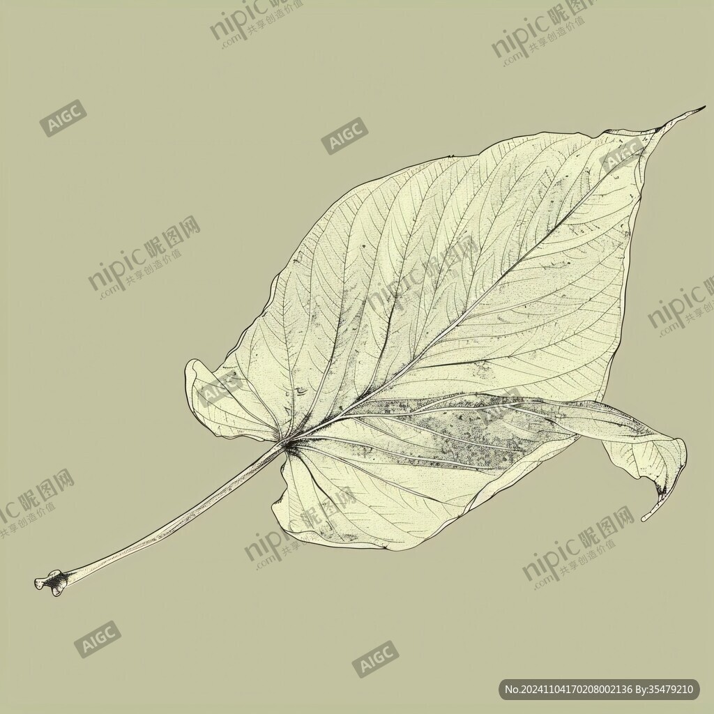 手繪菩提葉