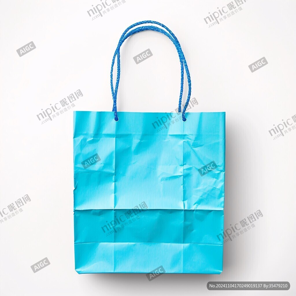 藍(lán)色購(gòu)物袋手提袋