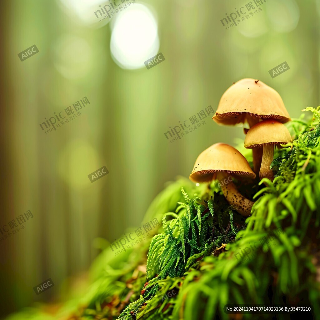 唯美森林野生菌