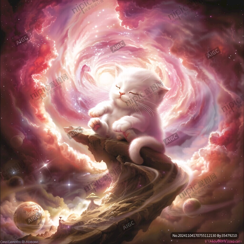 夢幻插畫奇幻炫光