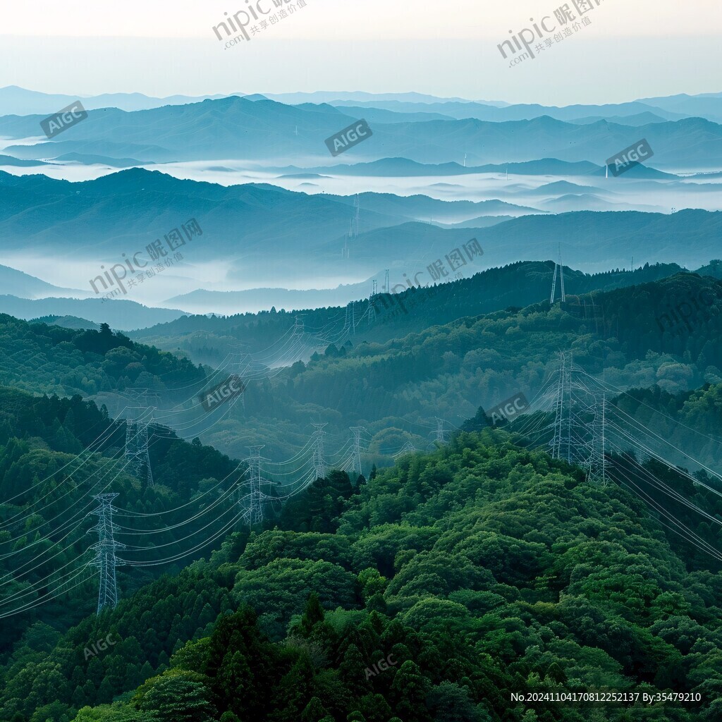 穿山越嶺輸電線(xiàn)路