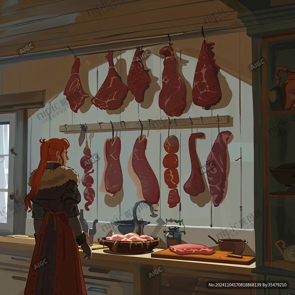 肉鋪插畫