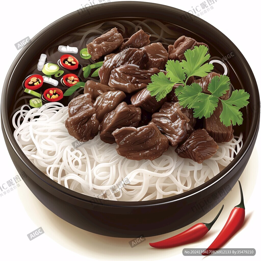 牛肉粉繪畫