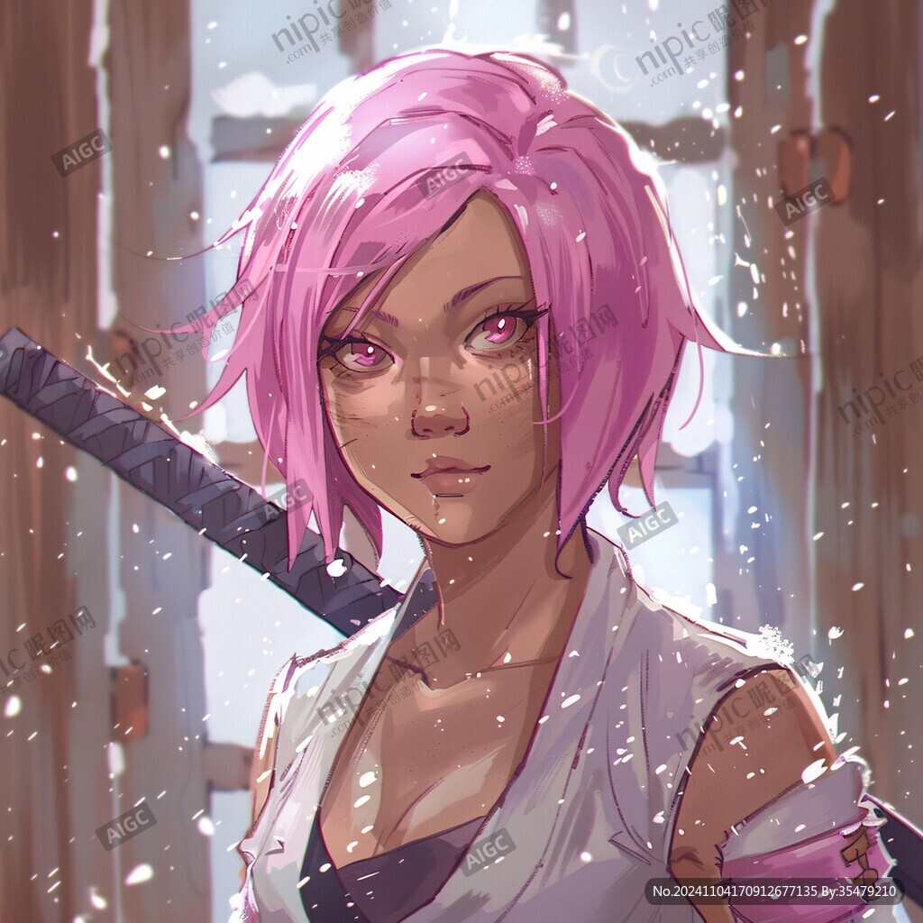 粉色頭發(fā)少女