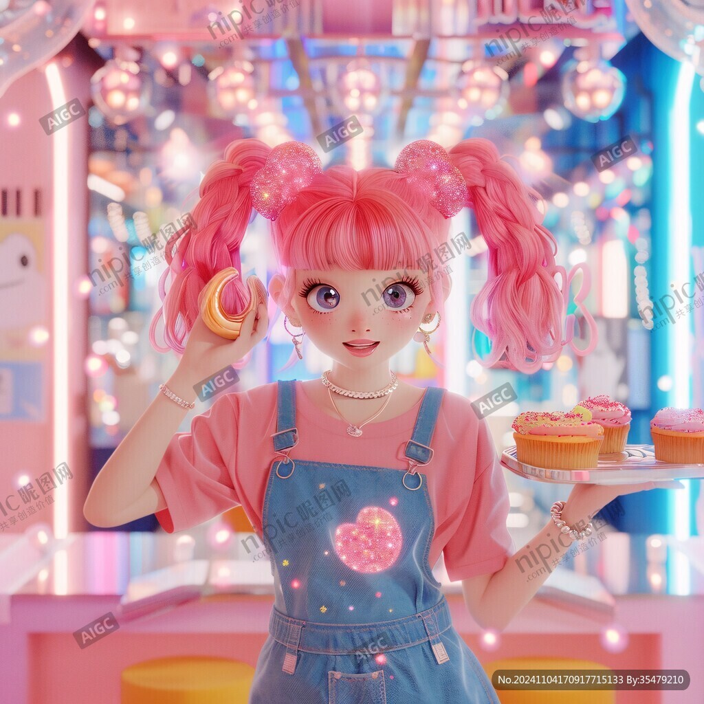 糖果風插畫