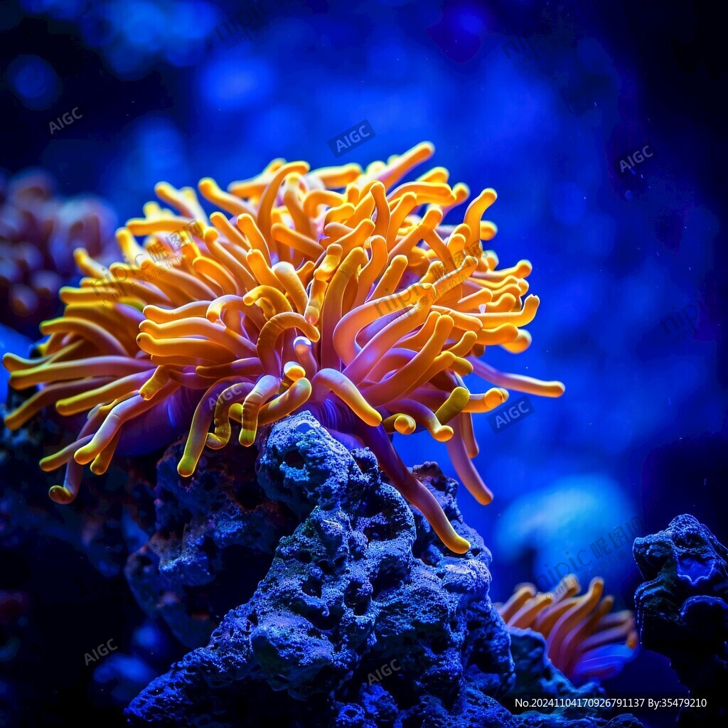 海洋生物卷葉厚絲珊瑚