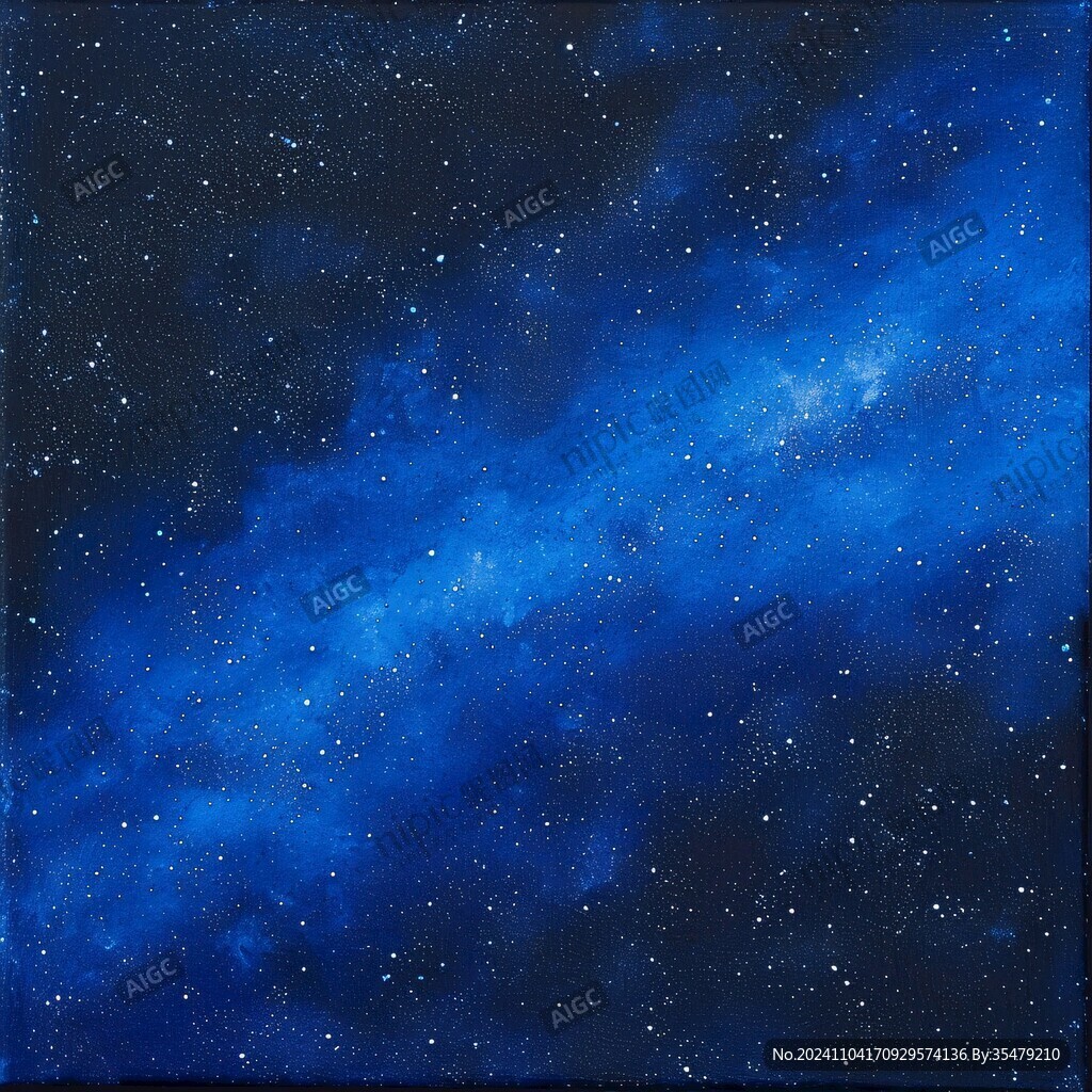 藍(lán)色星空夜空貼圖