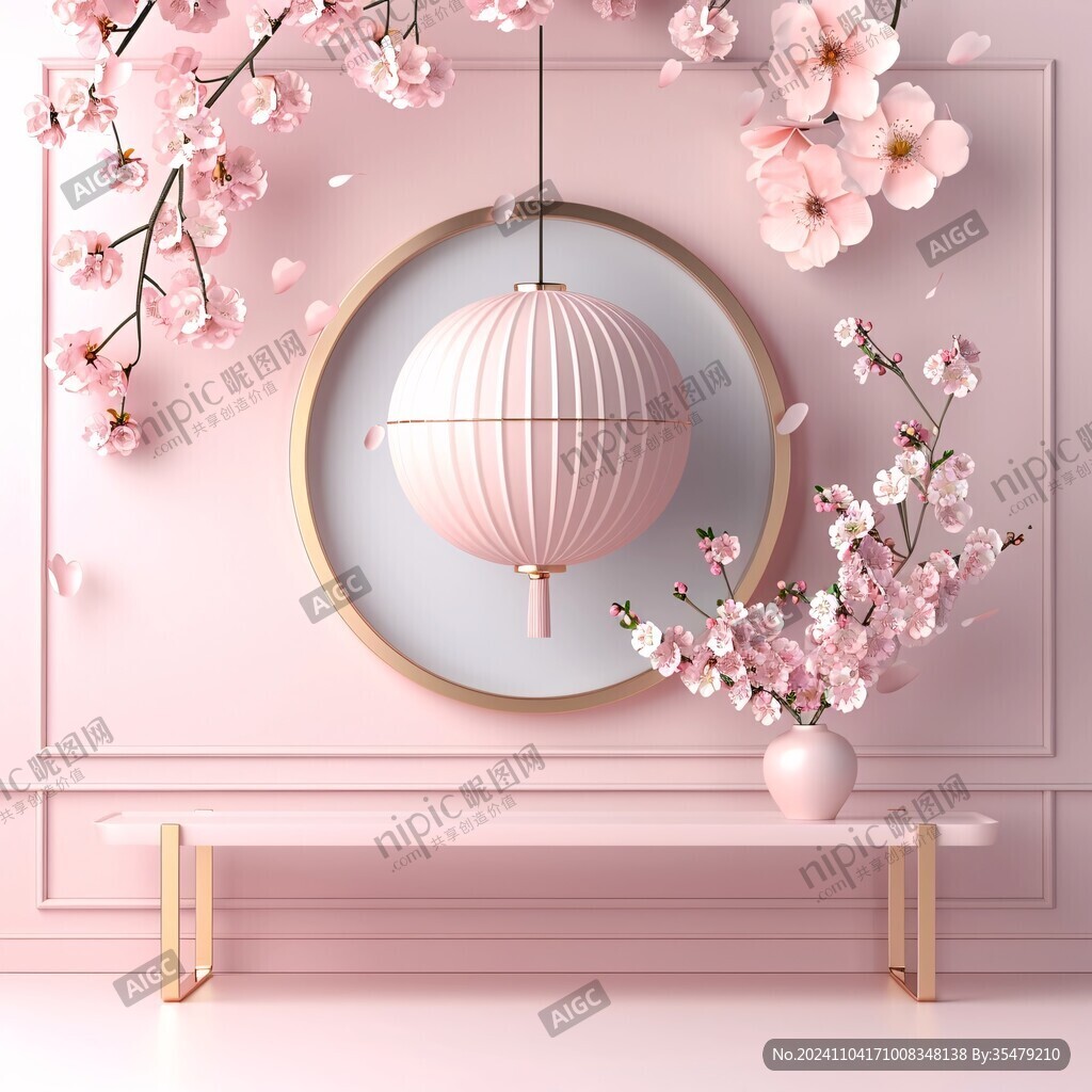 桃花節(jié)氛圍裝飾