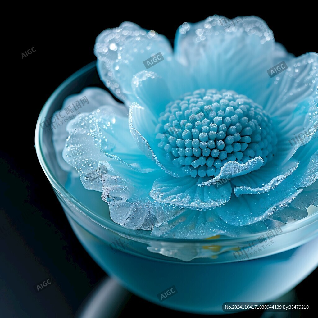 千花玻璃碗