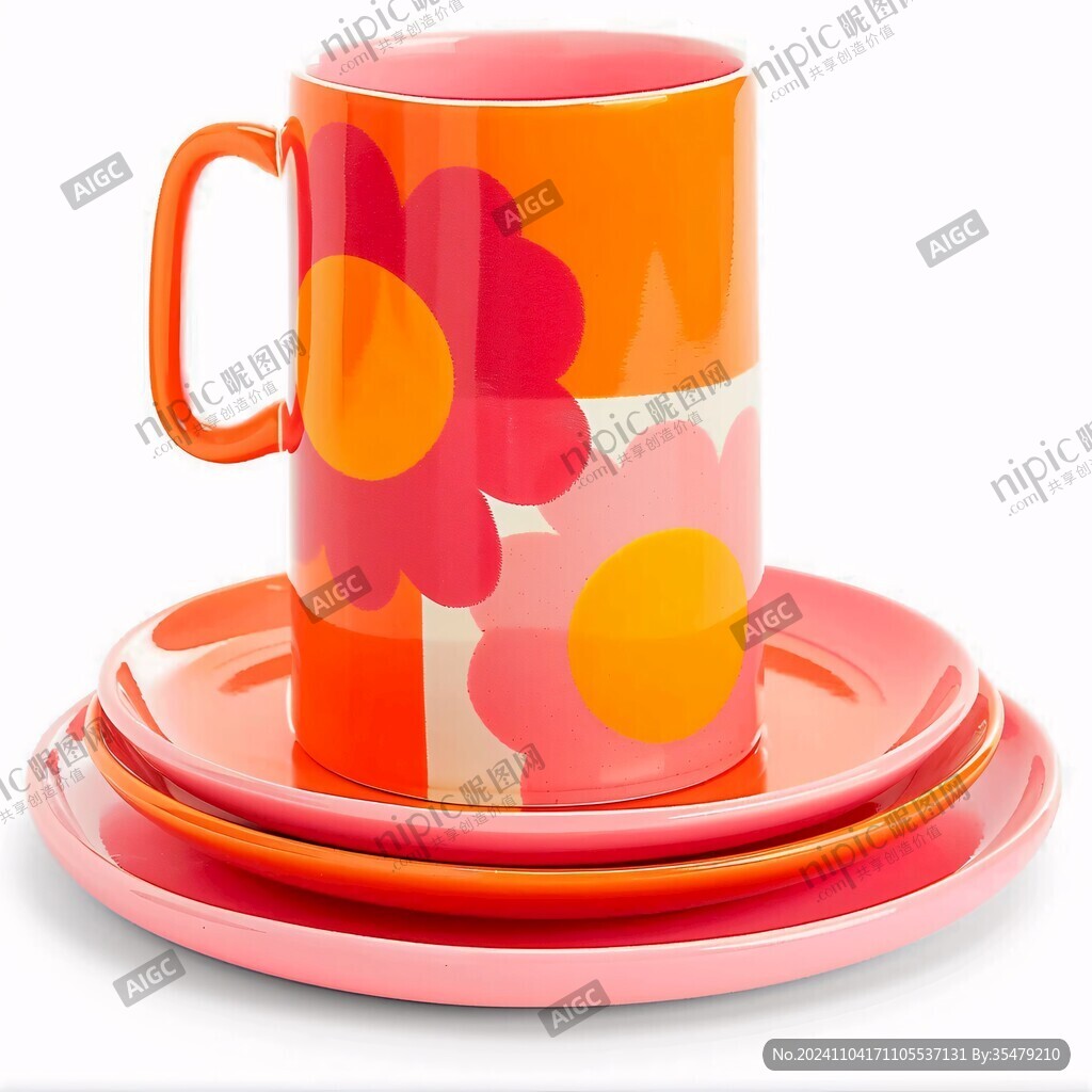 flowers咖啡杯