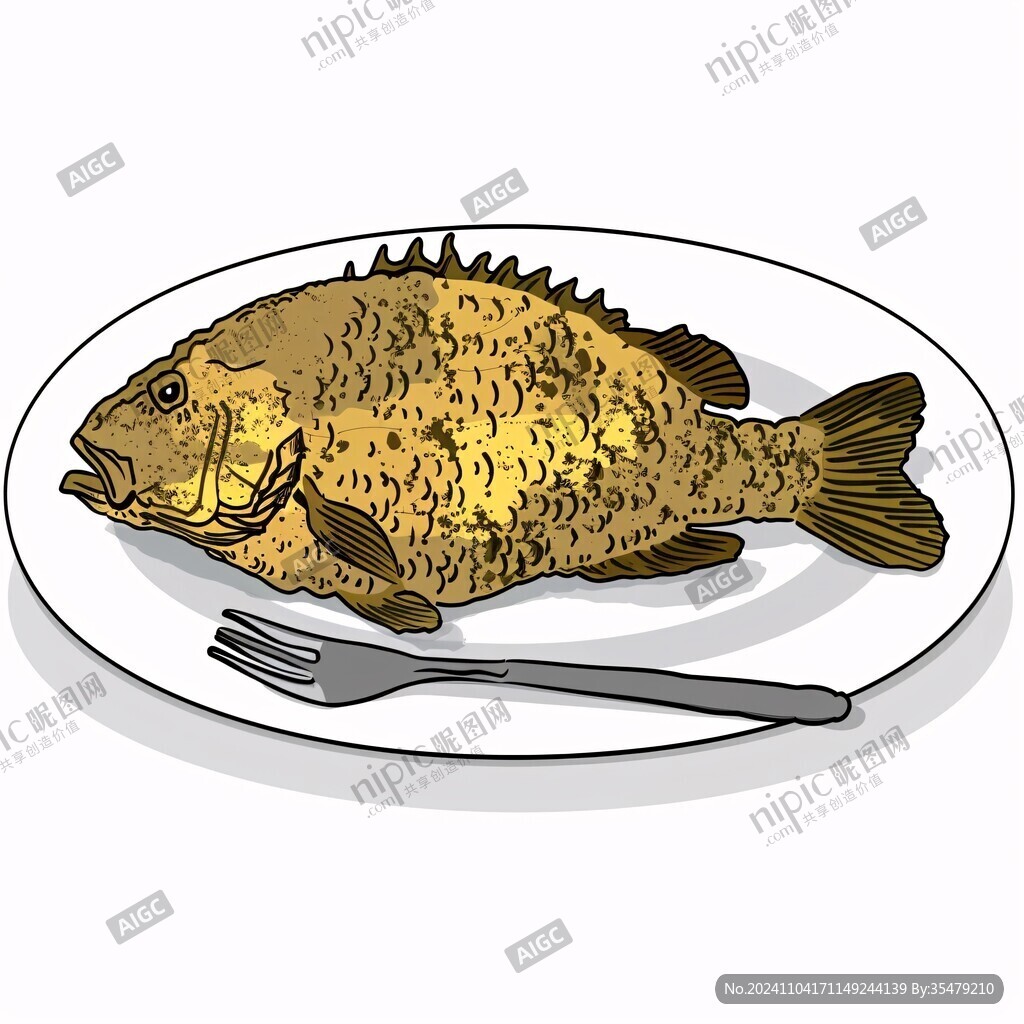 鯛魚美食卡通