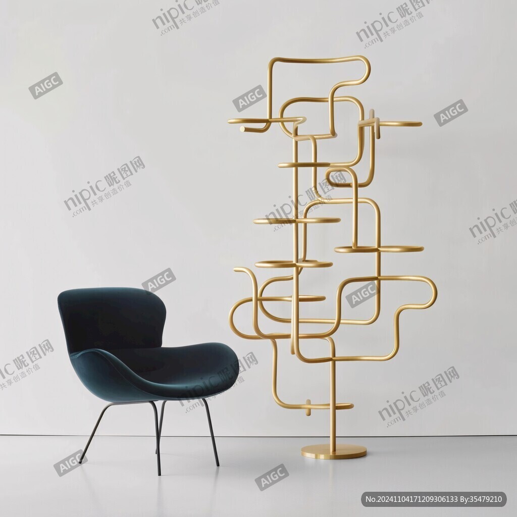 黃銅材質的椅子