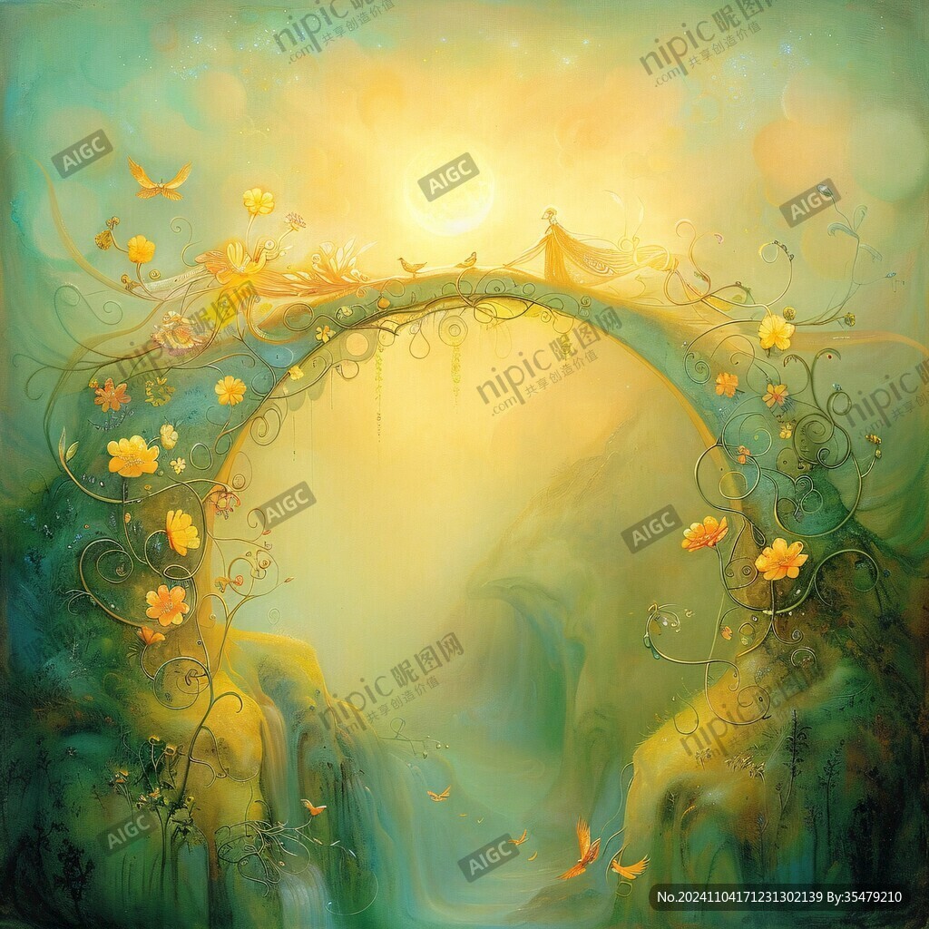 夢幻場景插畫