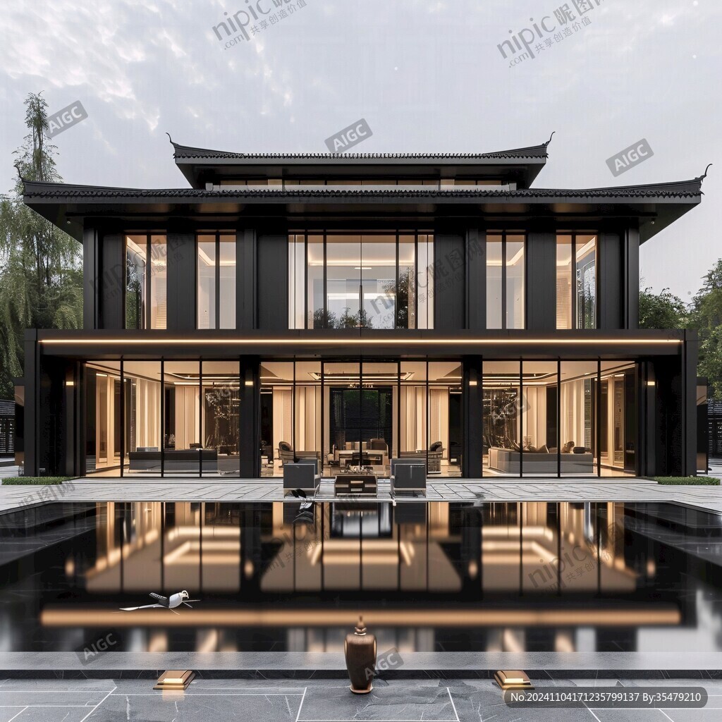 新中式豪宅中式建筑