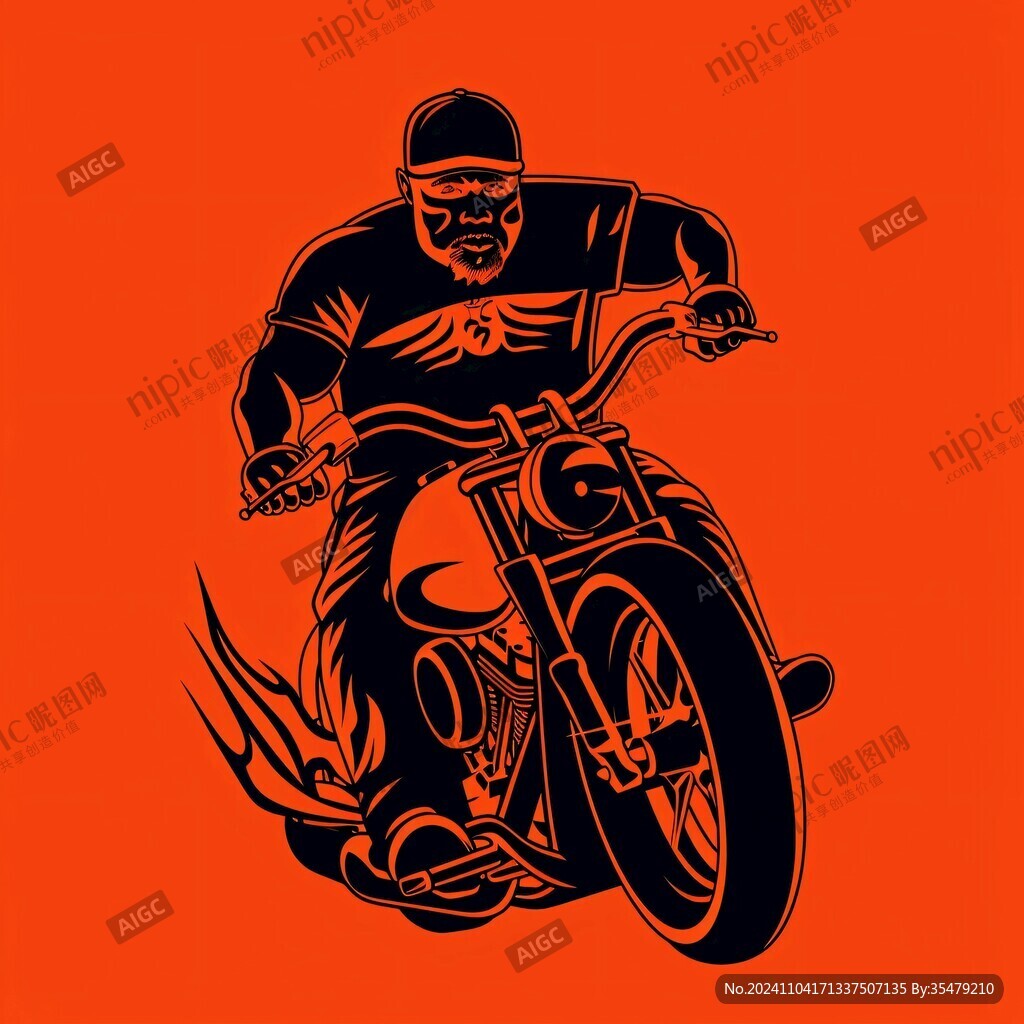 摩托車騎手logo