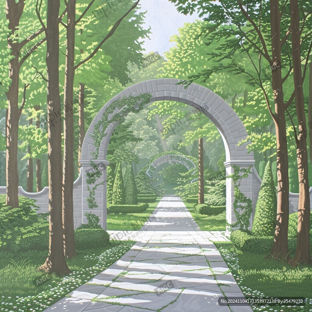 拱門插畫(huà)
