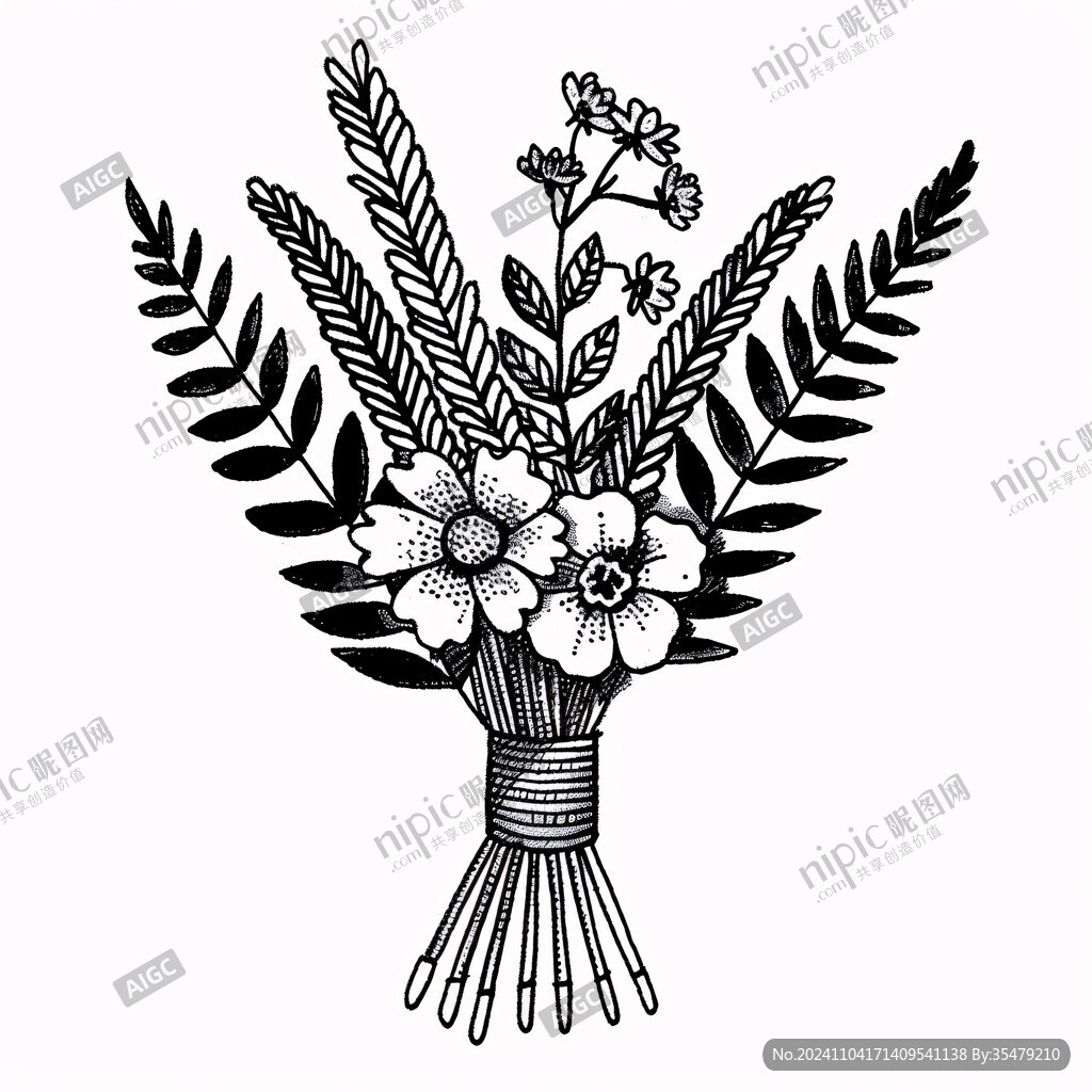 黑白花藝設計