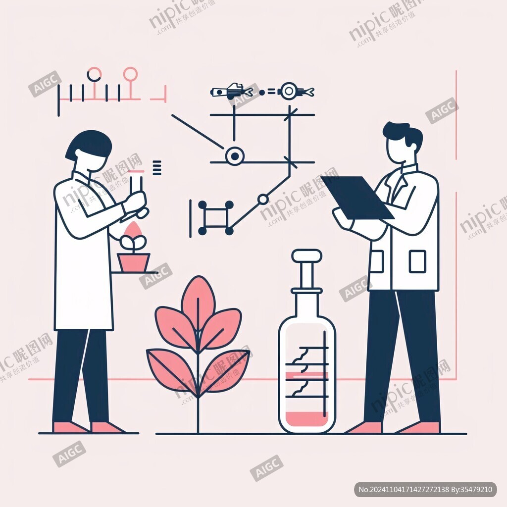 科研場景插畫