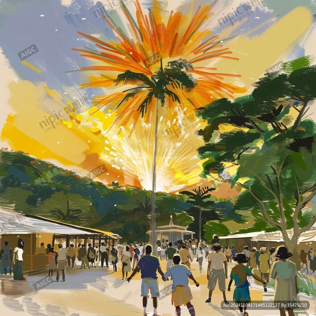 毛里求斯插畫